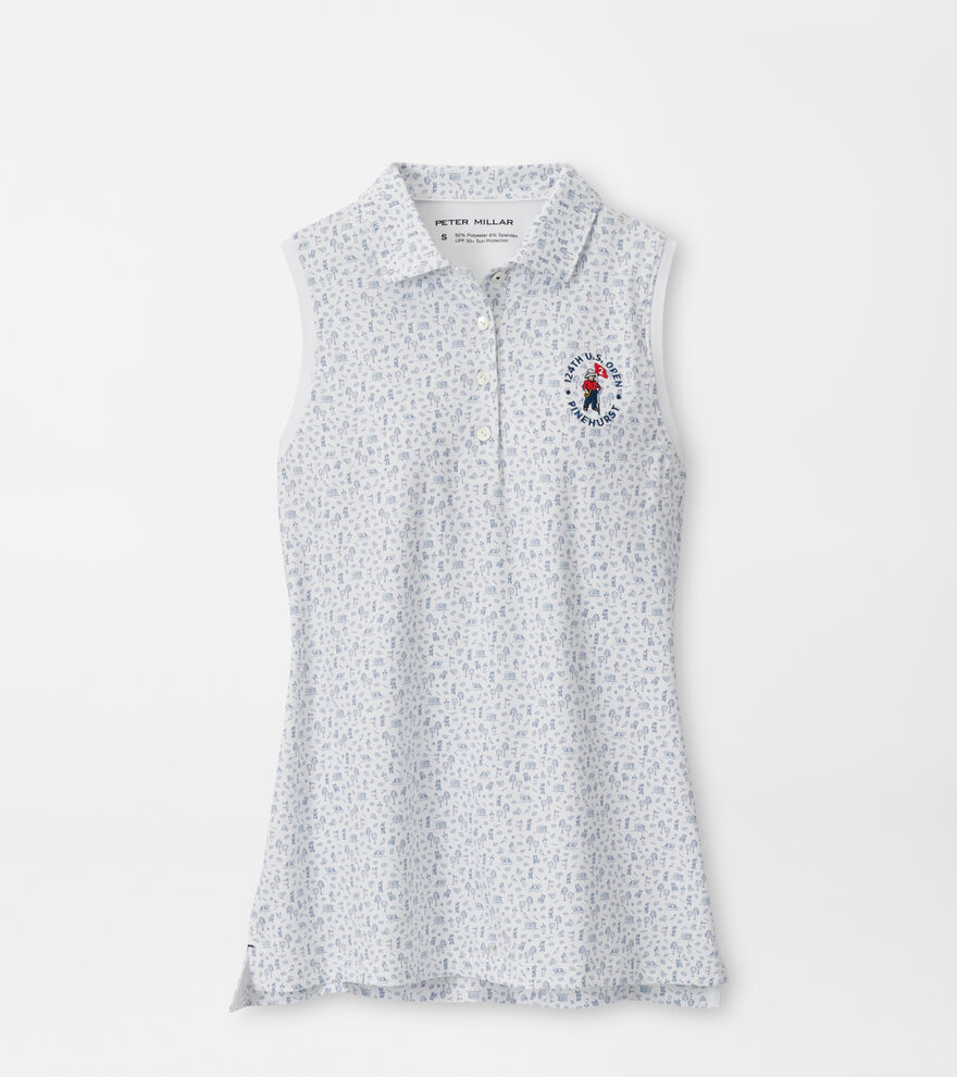 124th U.S. Open Women's Sleeveless Button Polo image number 1
