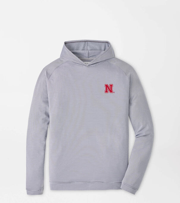 Nebraska Pine Sugar Stripe Performance Hoodie