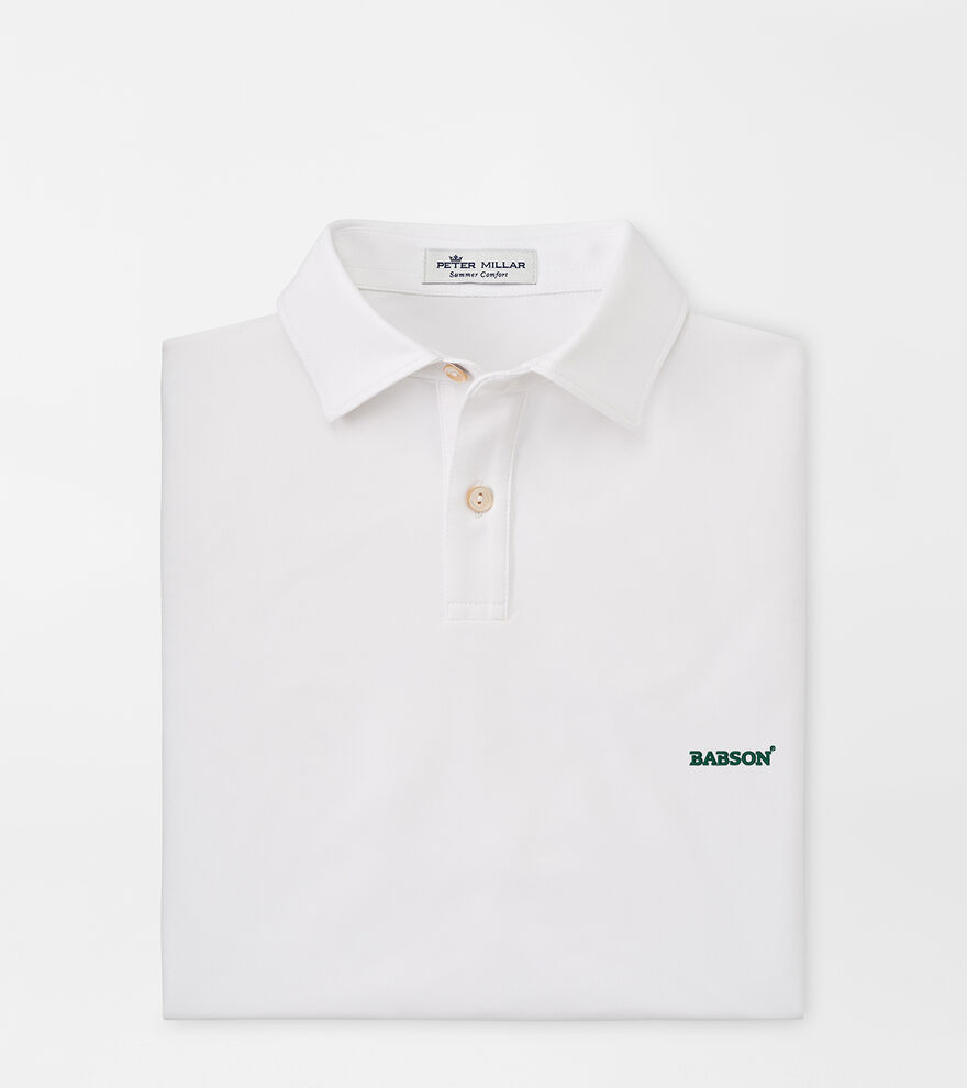 Babson Youth Solid Performance Jersey Polo image number 1