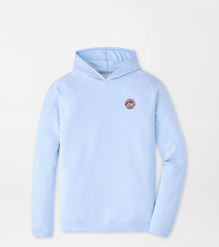 Cooperstown New York Mets Pine Sugar Stripe Performance Hoodie