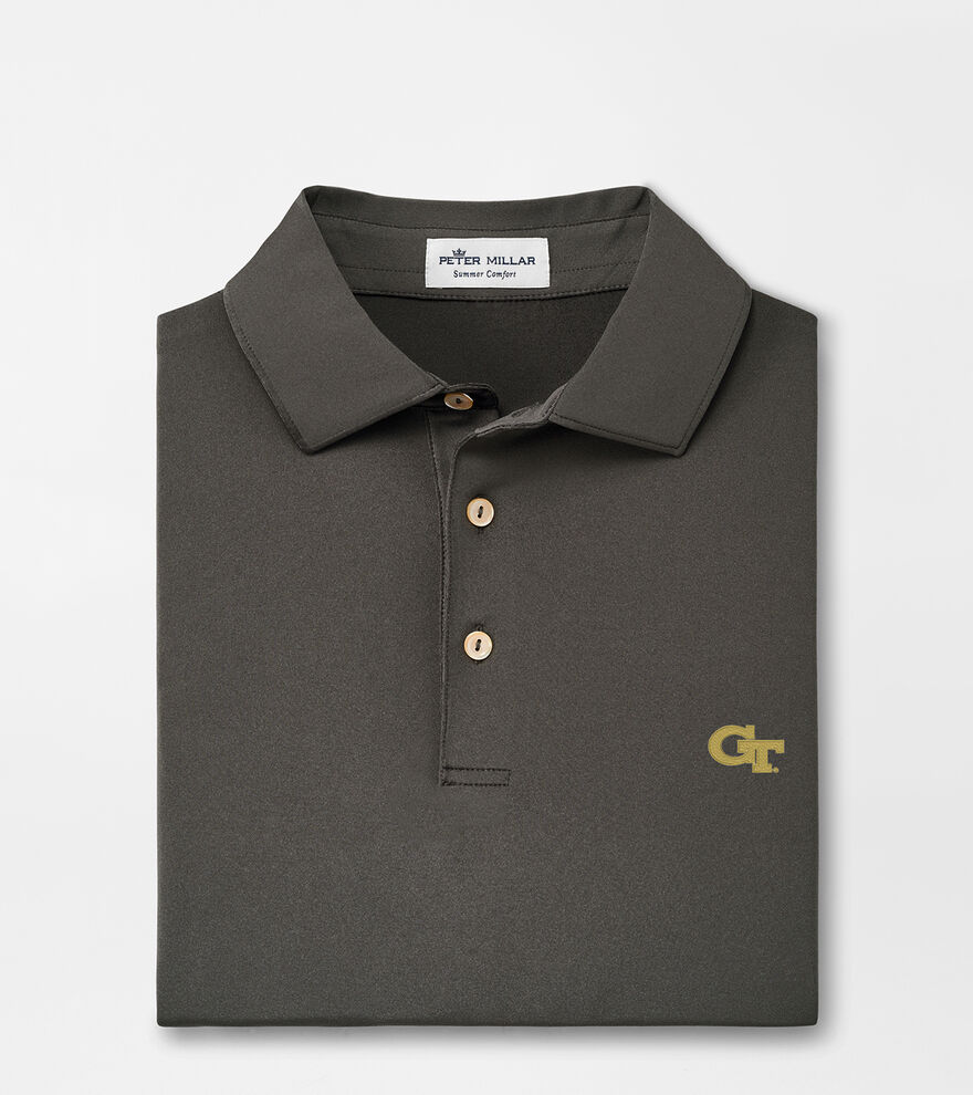 Georgia Tech Solid Performance Jersey Polo (Sean Self Collar) image number 1