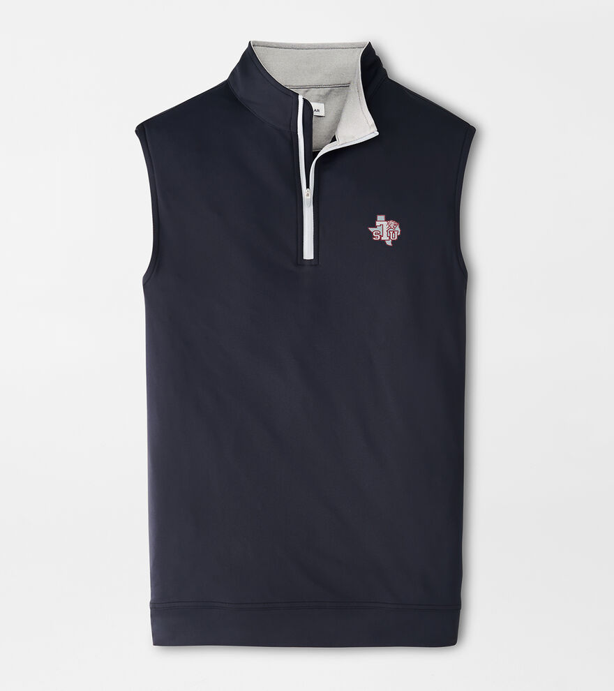 Texas Southern Galway Stretch Loop Terry Quarter-Zip Vest image number 1