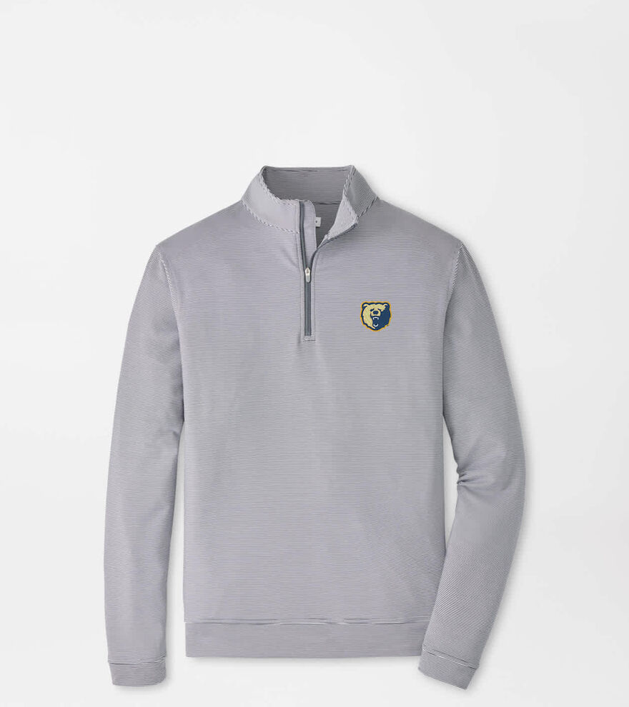 Morgan State Perth Sugar Stripe Performance Quarter-Zip image number 1