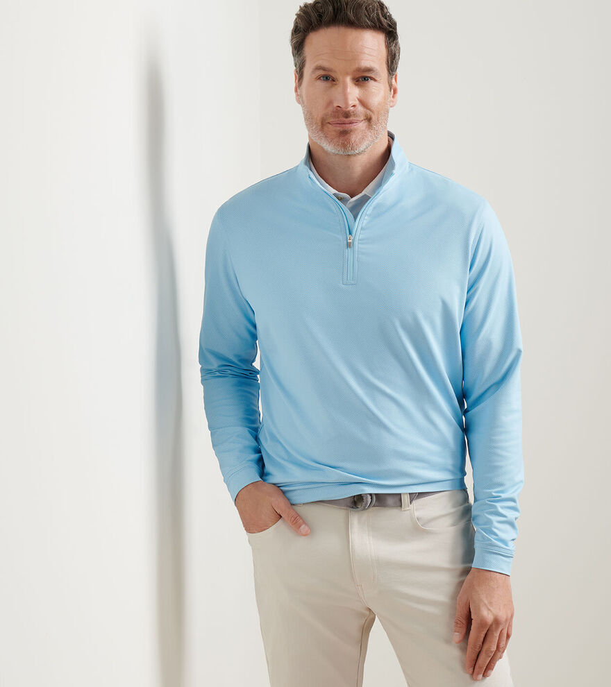 Perth Birdseye Performance Quarter-Zip image number 5