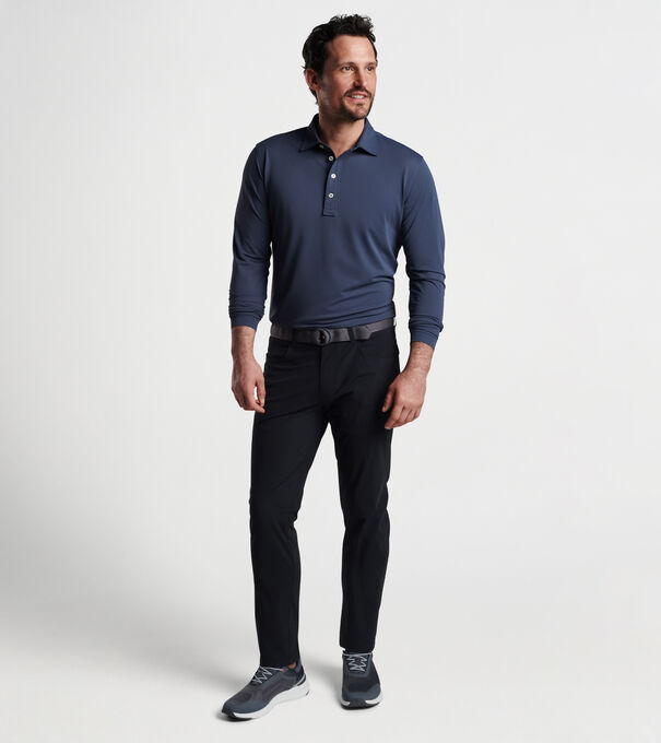 Soul Long-Sleeve Performance Mesh Polo