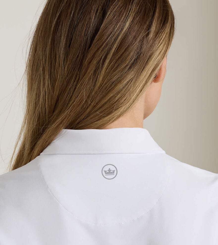 Women's Short Sleeve Button Polo - Alternate Image 3