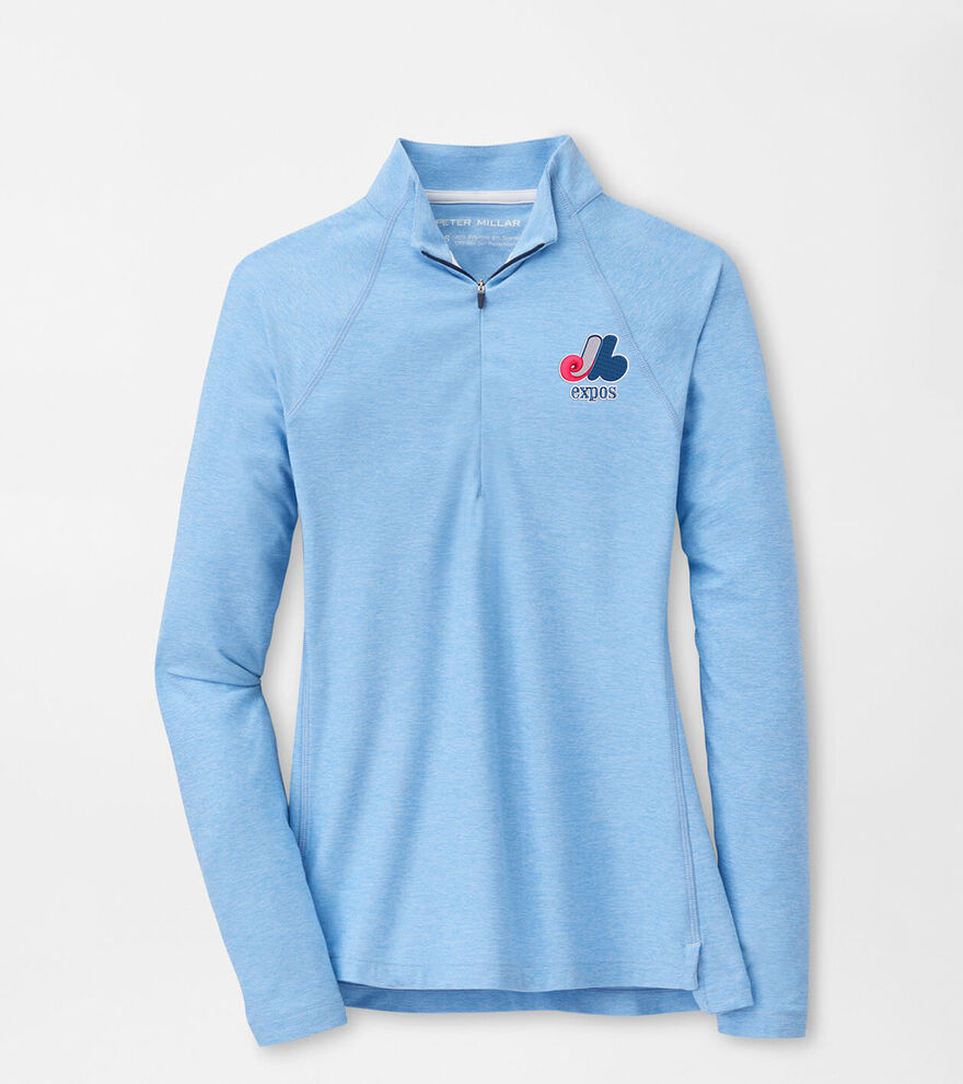 Cooperstown Montreal Expos Women's M&eacute;lange Raglan-Sleeve Perth Layer image number 1