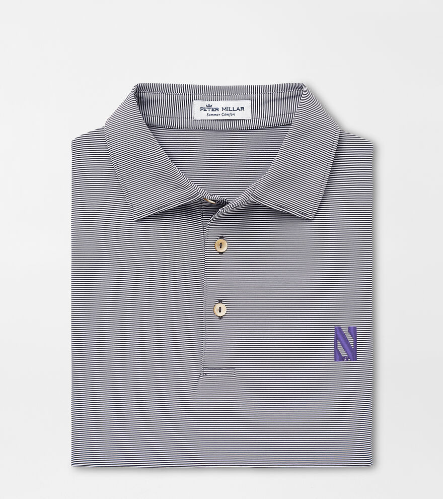 Northwestern Jubilee Stripe Performance Polo image number 1