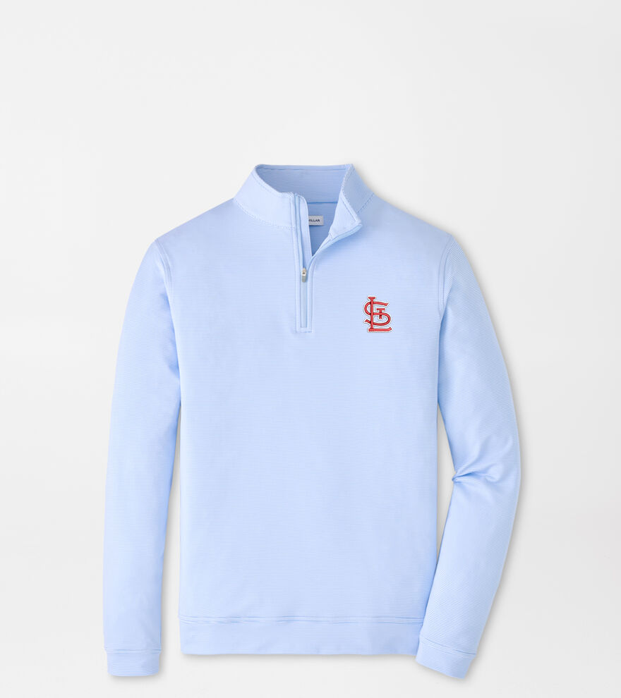 St. Louis Cardinals Perth Sugar Stripe Performance Quarter-Zip image number 1