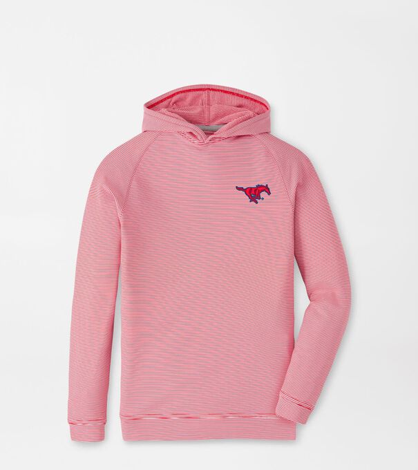 SMU Pine Youth Sugar Stripe Performance Hoodie