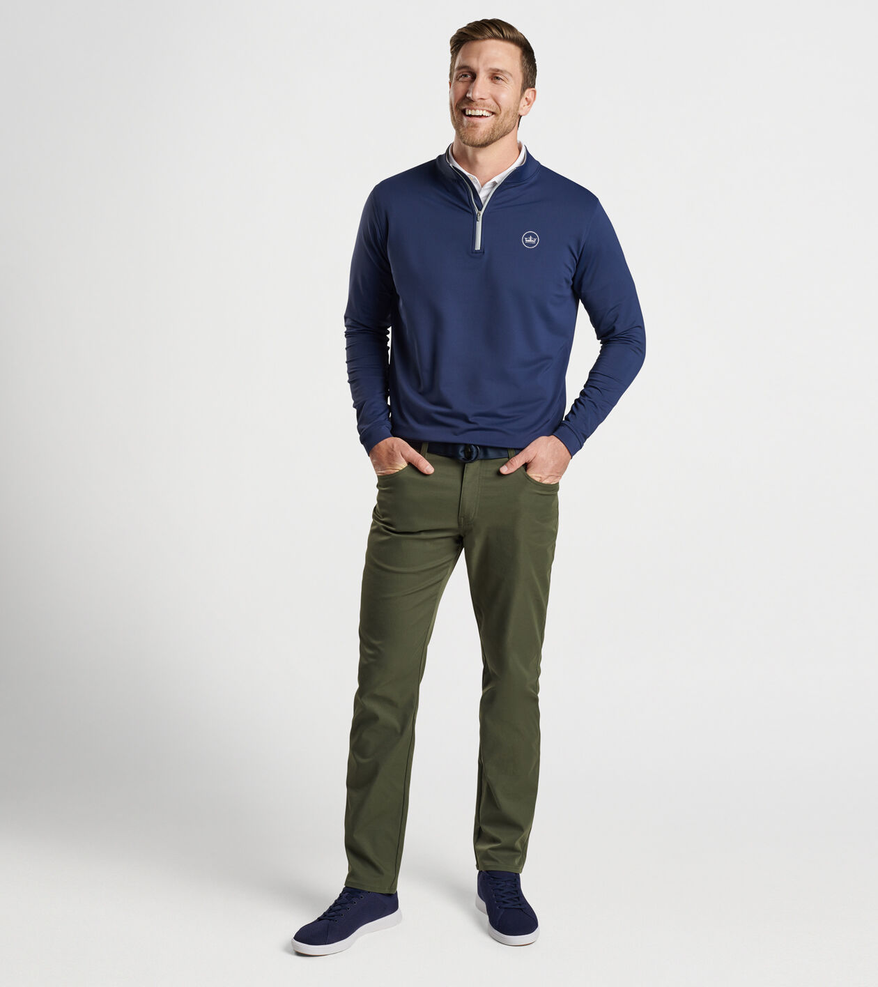 Crown Seal Perth Performance Quarter Zip | Men's Golf Pullovers