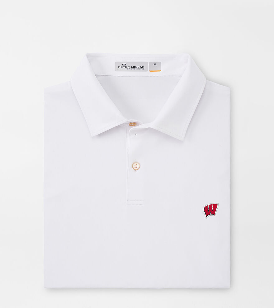 Wisconsin Featherweight Melange Polo image number 1