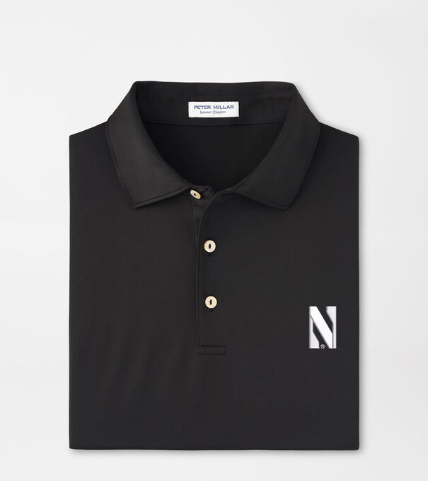 Northwestern Solid Performance Jersey Polo
