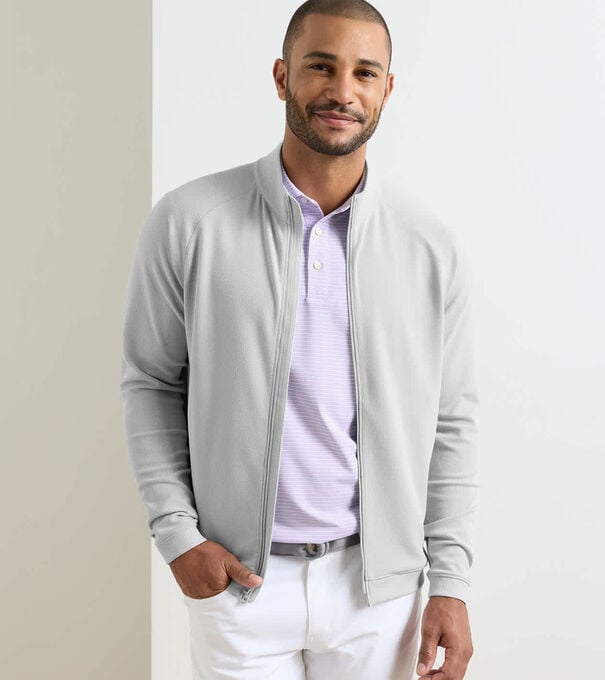 Cradle Piqu&eacute; Performance Full-Zip - Alternate Image 1