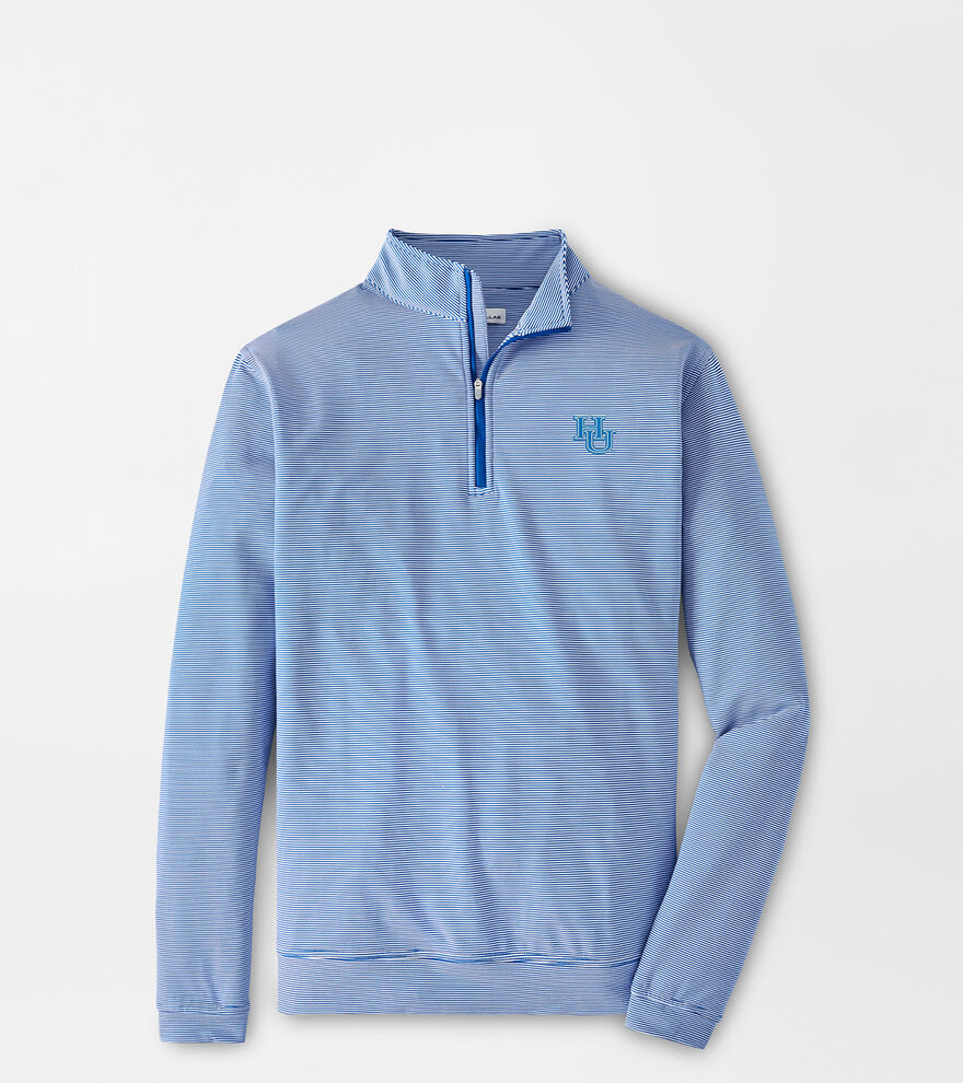 Hampton University Perth Sugar Stripe Performance Quarter-Zip image number 1