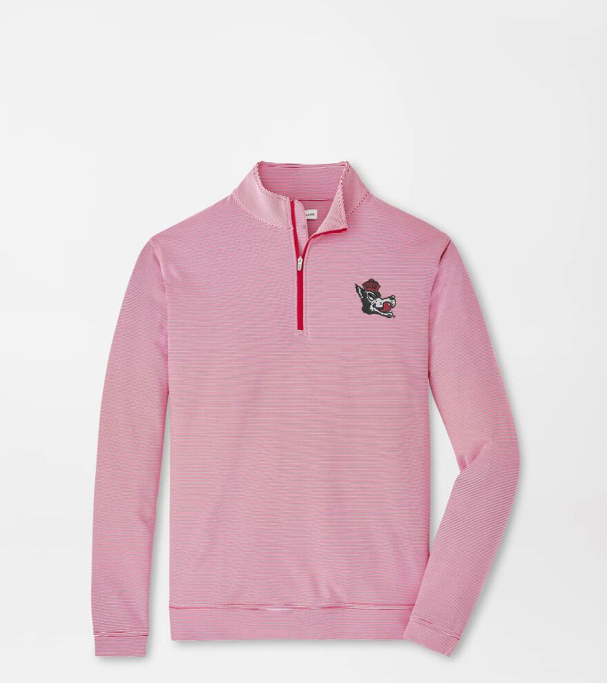 NC State Vault Perth Sugar Stripe Performance Quarter-Zip