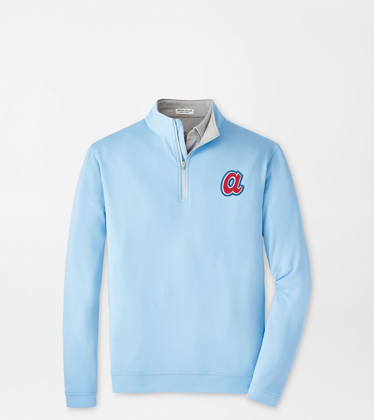 Cooperstown Atlanta Braves Perth Performance Quarter Zip Men s MLB Apparel Peter Millar