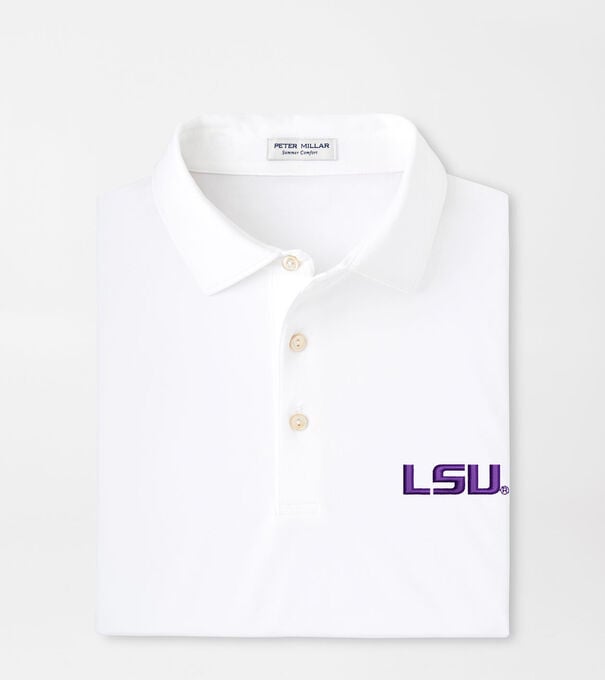 LSU Solid Performance Jersey Polo