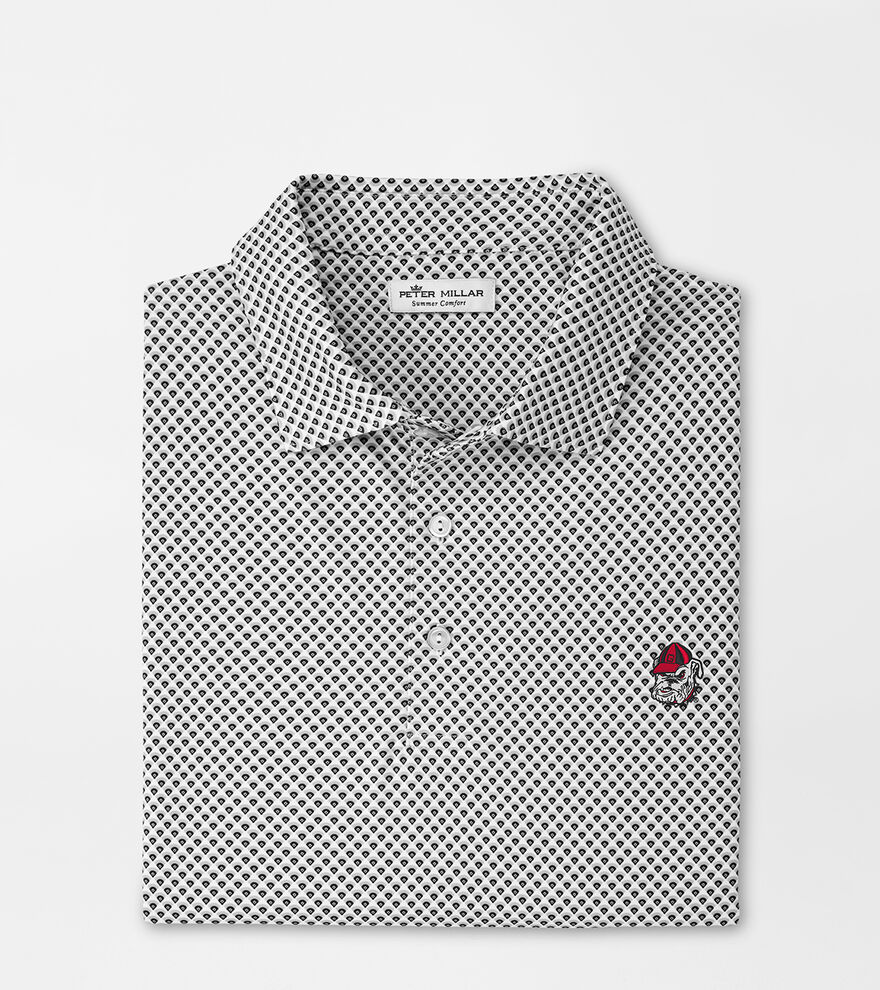 Georgia Bulldog Head Ballpark Performance Jersey Polo image number 1