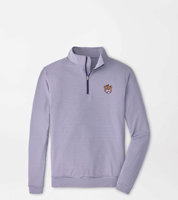 LSU Vault Perth Sugar Stripe Performance Quarter-Zip