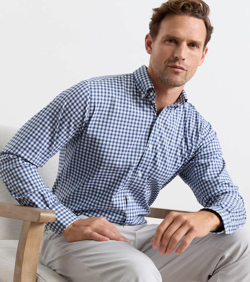 Felix Crown Lite Cotton-Stretch Sport Shirt - Alternate Image 1