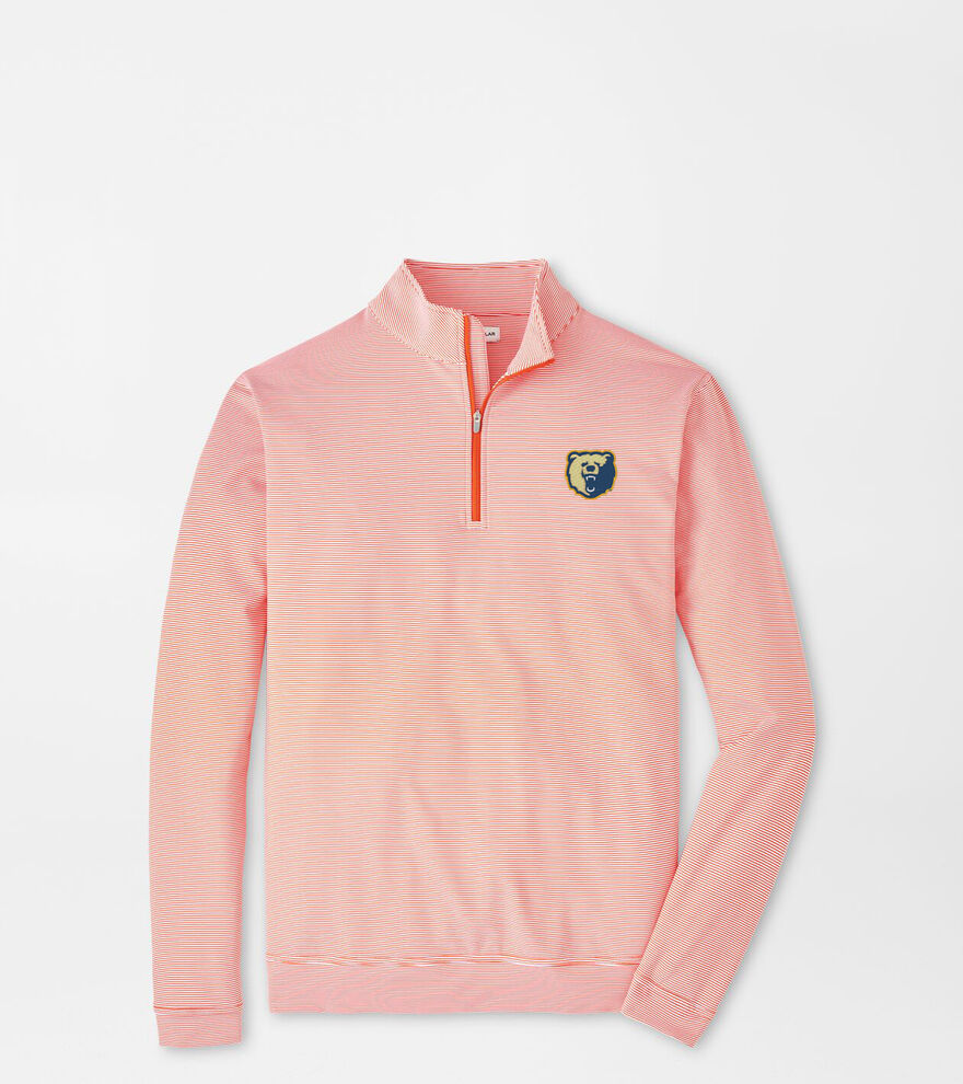 Morgan State Perth Sugar Stripe Performance Quarter-Zip image number 1