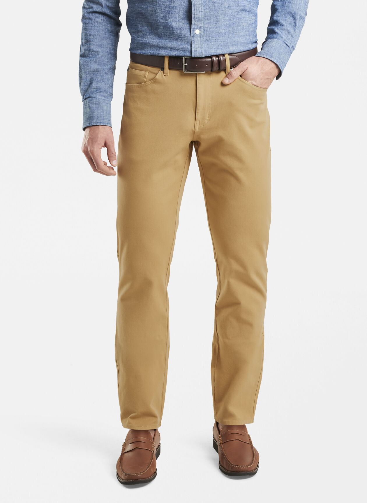 Four Way Stretch Canvas Five Pocket Pants