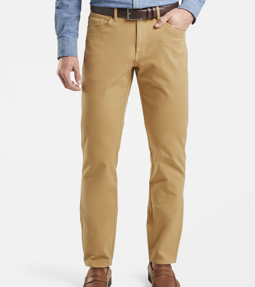 Four-Way Stretch Canvas Five-Pocket Pants image number 2