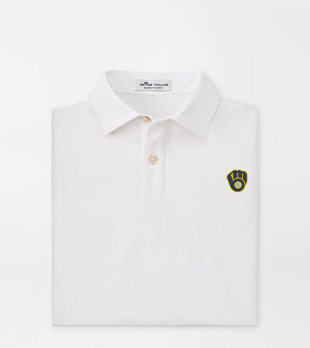 Milwaukee Brewers Solid Youth Performance Jersey Polo