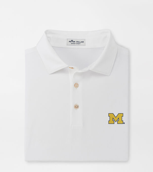 Michigan Solid Performance Jersey Polo (Sean Self Collar)