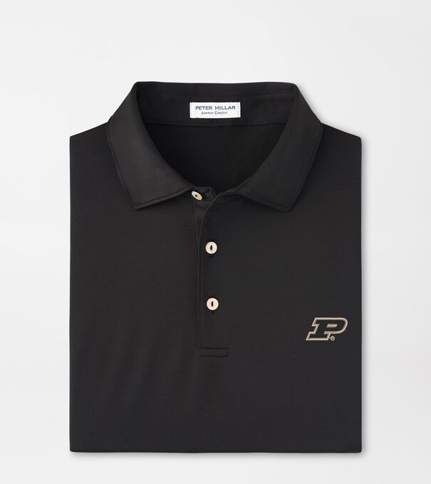 Purdue Solid Performance Jersey Polo