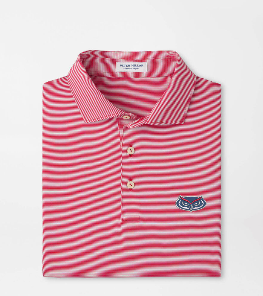 Florida Atlantic University Jubilee Stripe Performance Polo