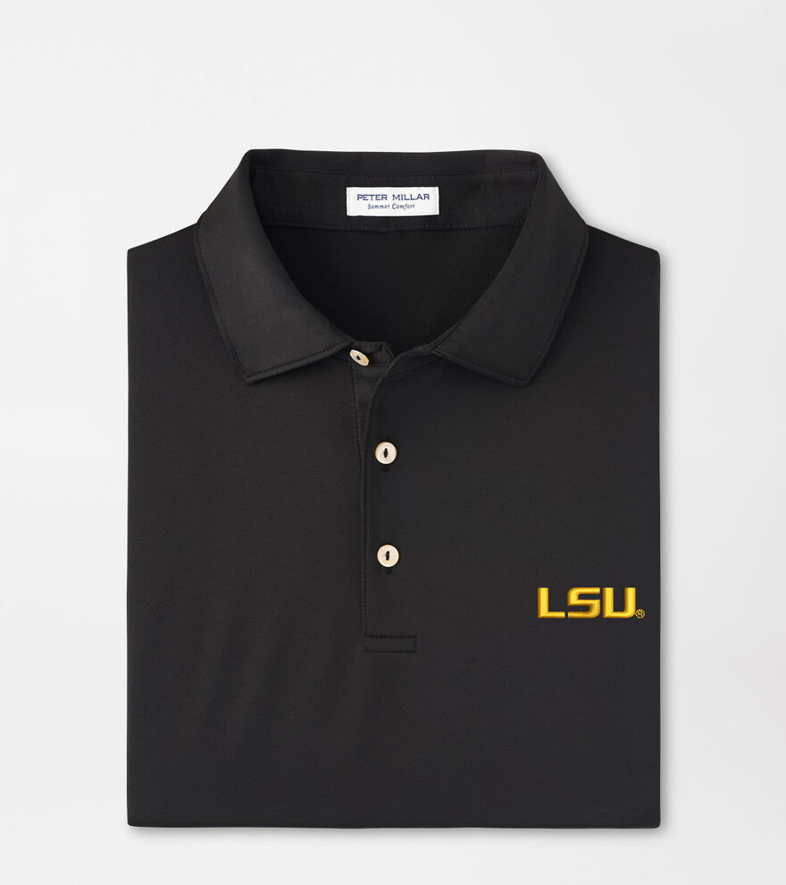 LSU Solid Performance Jersey Polo