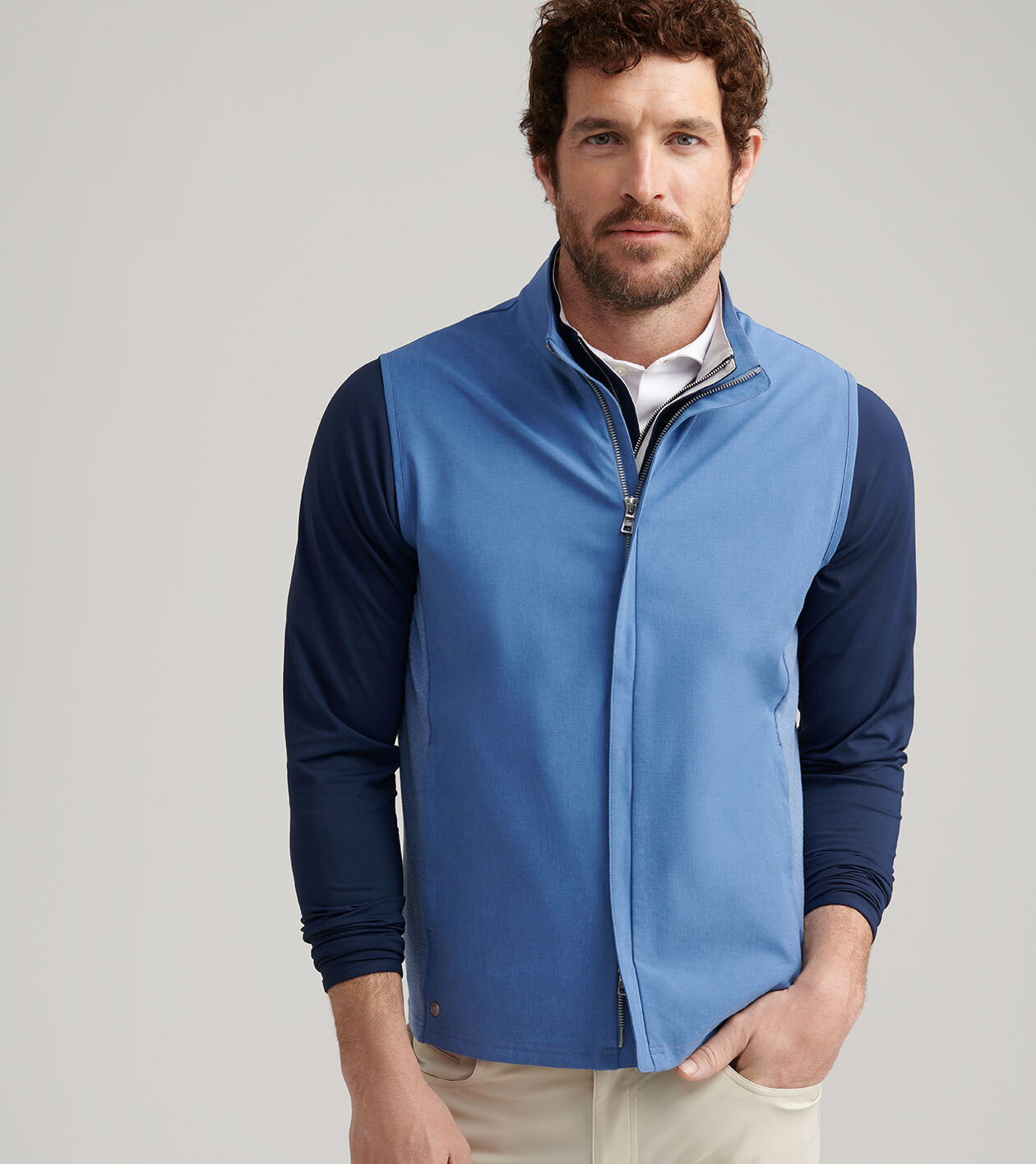 Solstice Performance Hybrid Full-Zip Vest | Men's Vests