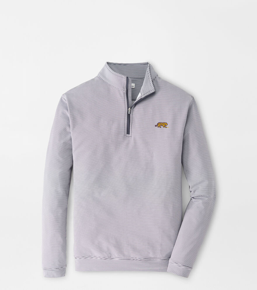 LSU Mike the Tiger Perth Mini-Stripe Performance Pullover image number 1