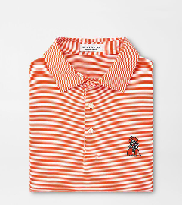 Oklahoma State Pistol Pete Jubilee Stripe Performance Polo