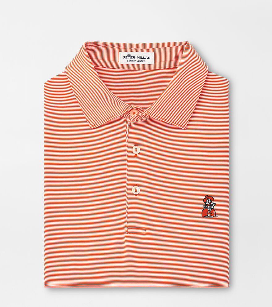 Oklahoma State Pistol Pete Jubilee Stripe Performance Polo image number 1