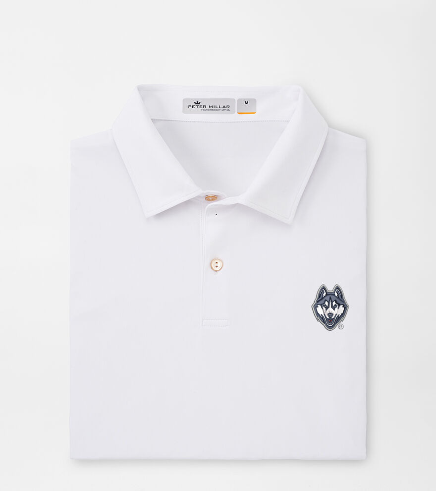 UConn Huskies Featherweight Mélange Performance Polo image number 1