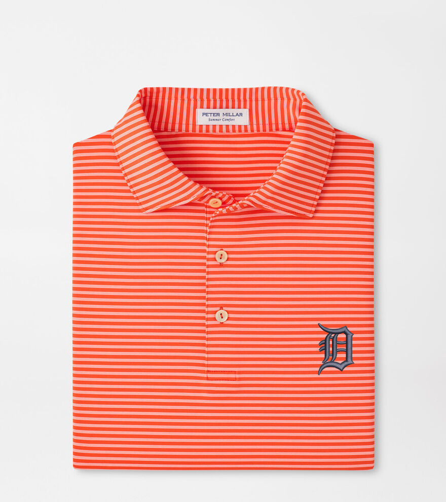 Detroit Tigers Tiebreaker Performance Jersey Stripe Polo image number 1