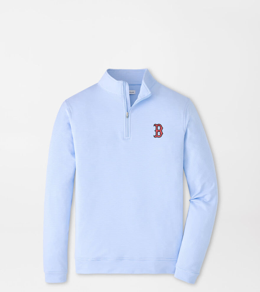 Boston Red Sox Perth Sugar Stripe Performance Quarter-Zip
