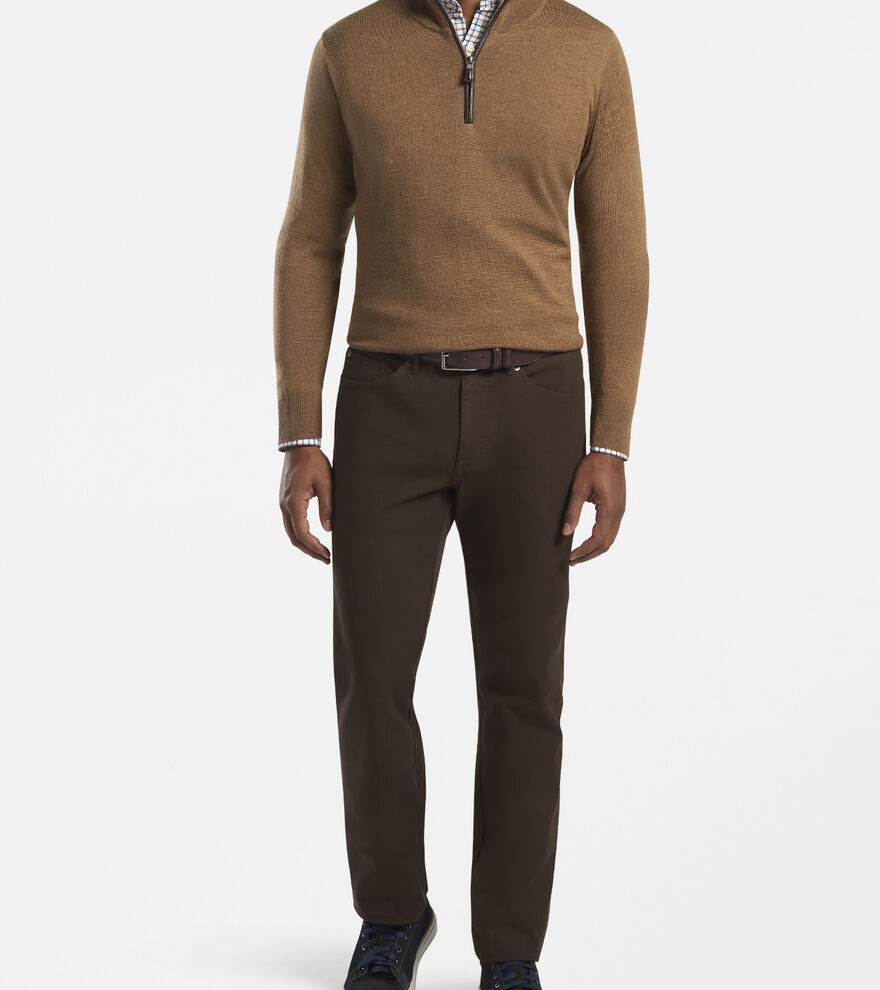 Crown Soft Nappa Trim Quarter-Zip - Alternate Image 3