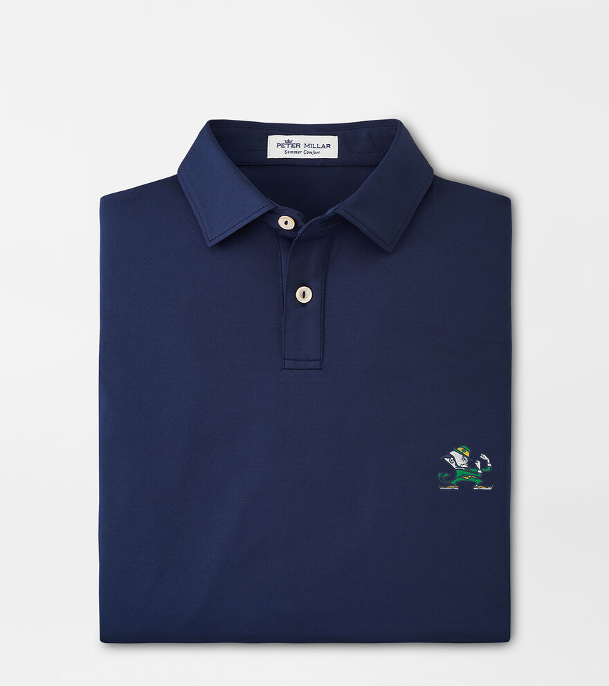 Notre Dame Leprechaun Youth Solid Performance Jersey Polo image number 1