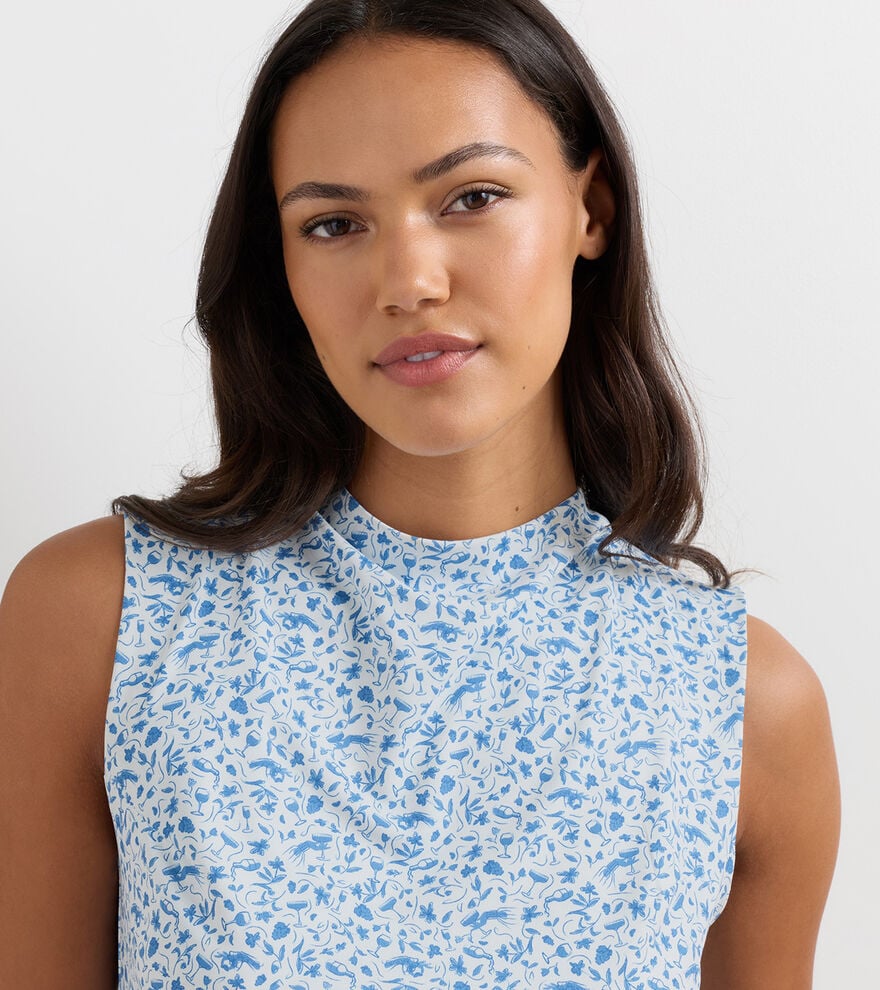 Rachel Vino Flora Ruched Sleeveless Top image number 5