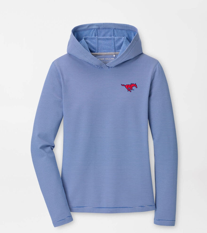 SMU Women's Pine Sugar Stripe Performance Hoodie