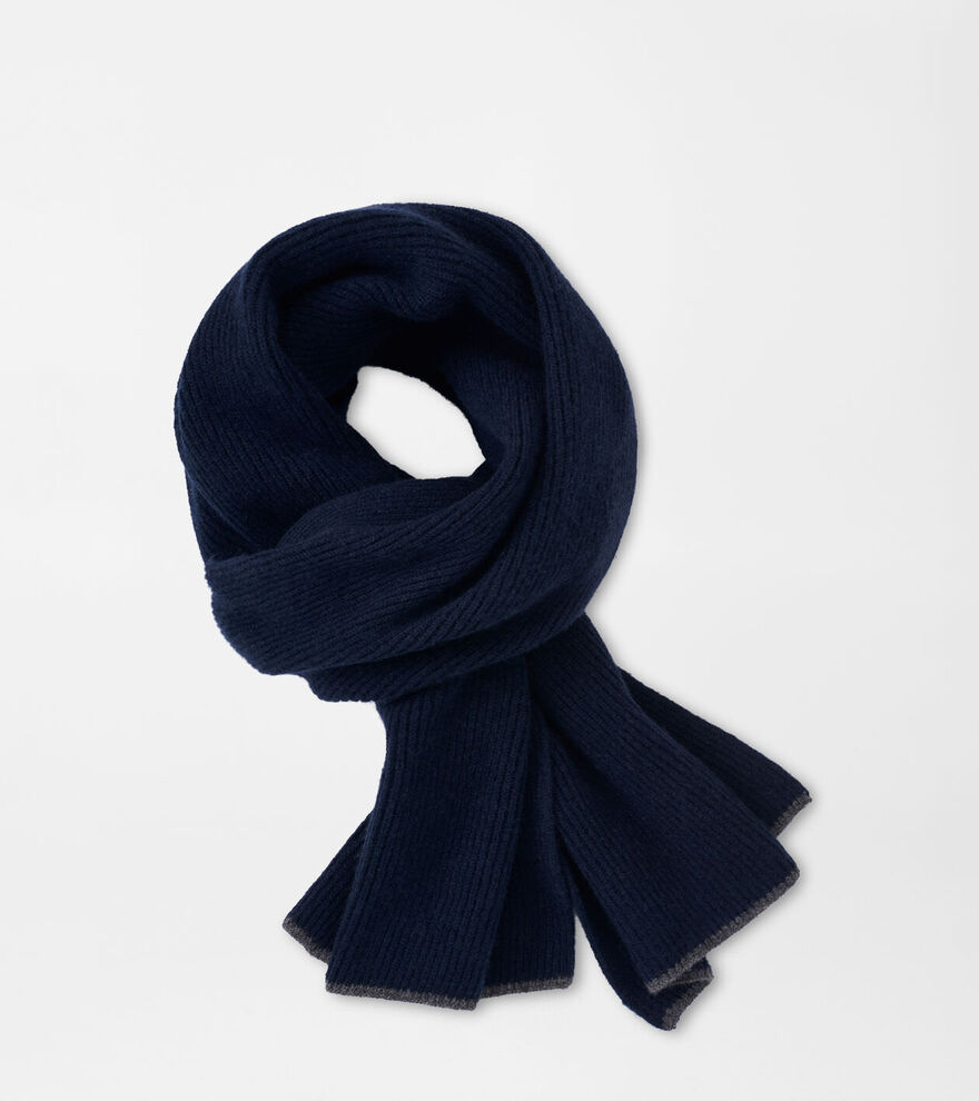 Cashmere English Rib Scarf image number 1
