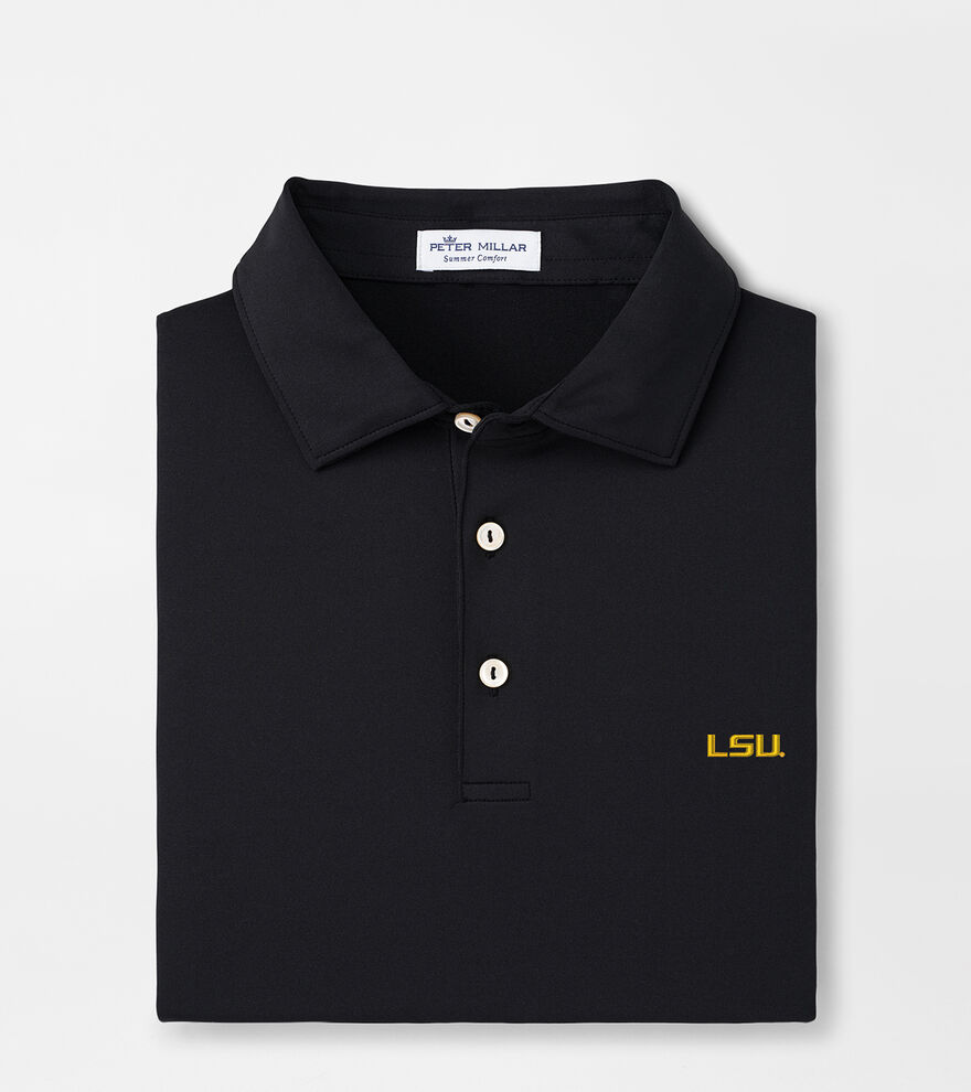 LSU Solid Performance Jersey Polo image number 1