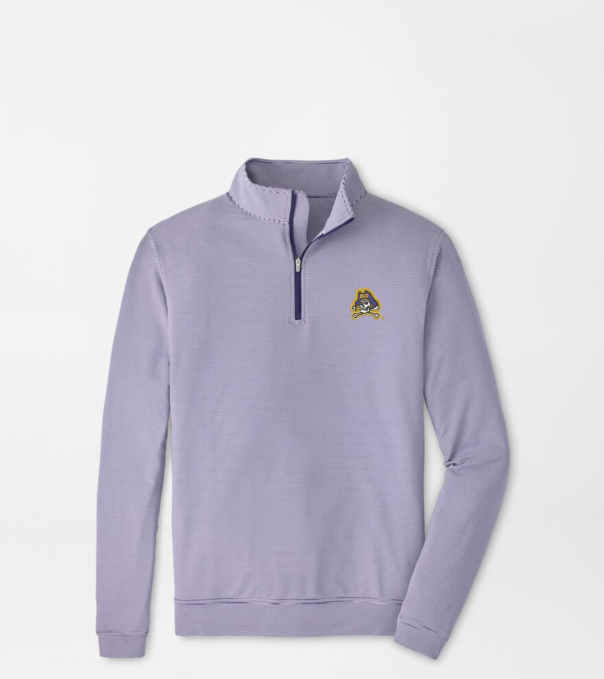 East Carolina University Perth Sugar Stripe Performance Quarter-Zip image number 1