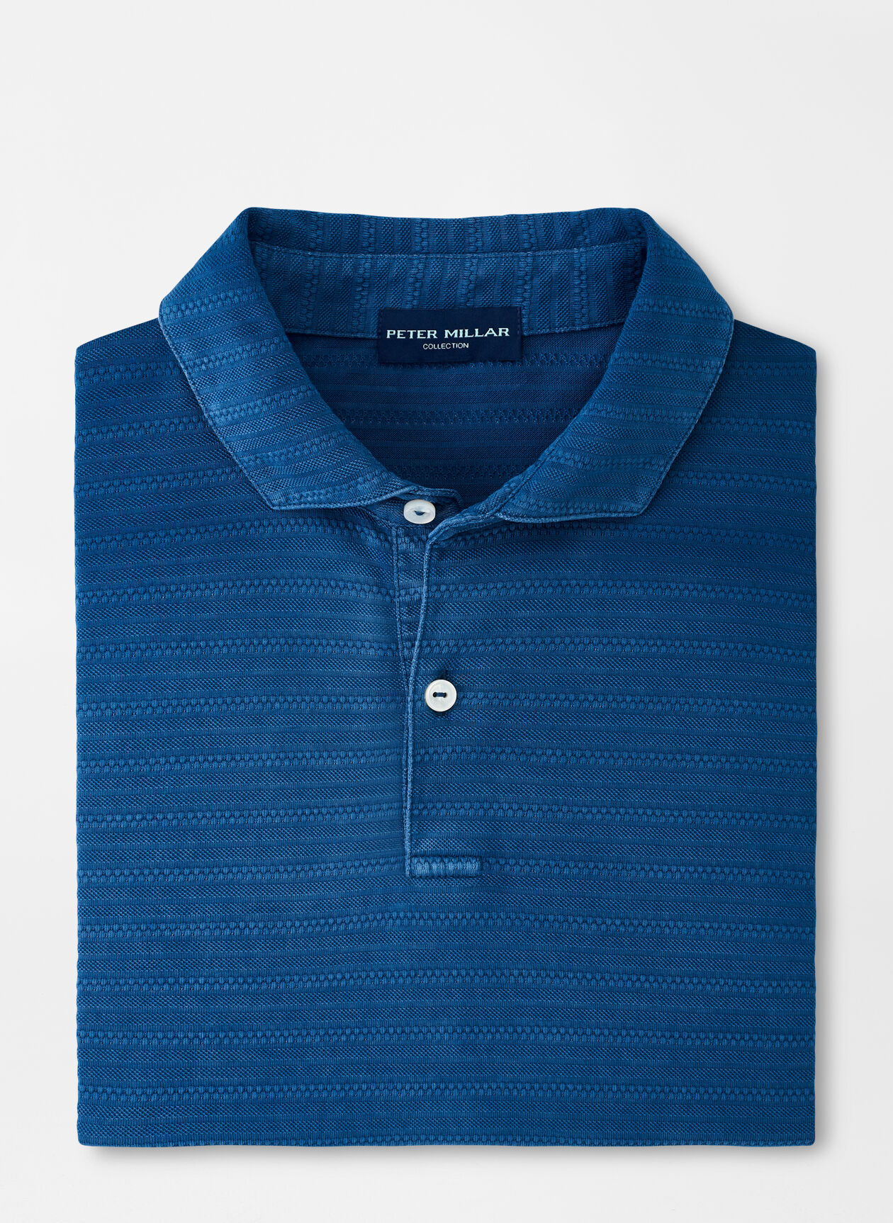 Sunwashed Indigo Cotton Polo Peter Millar