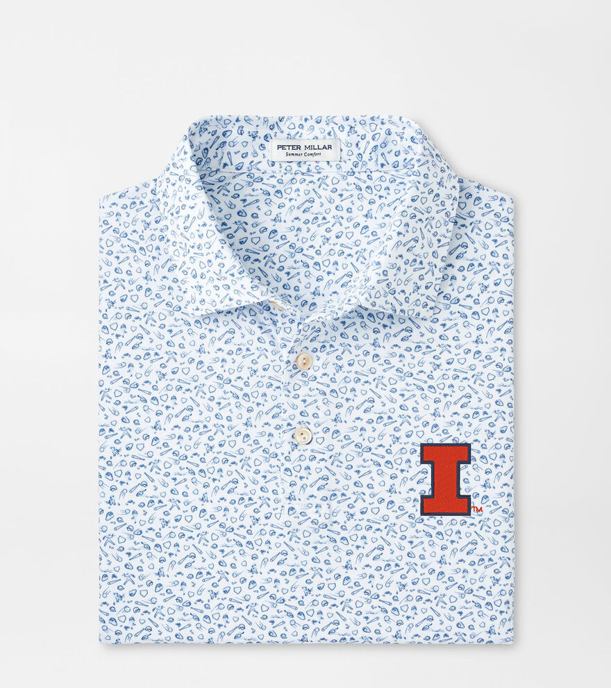 Illinois Batter Up Performance Jersey Polo image number 1