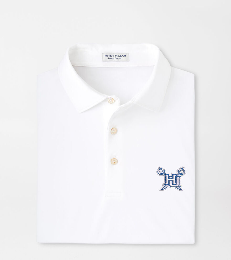 Hampton University Solid Performance Jersey Polo image number 1
